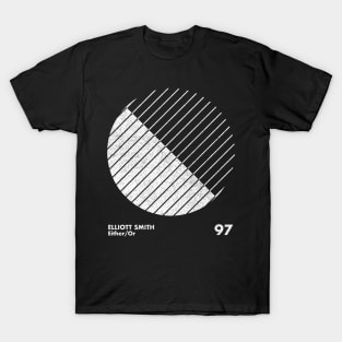 Elliott Smith / Either Or / Minimalist Design Artwork T-Shirt